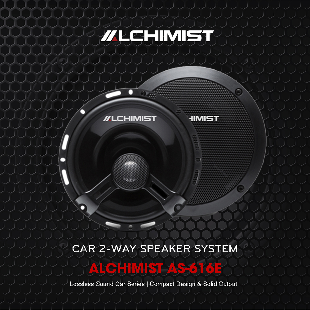ALCHIMIST AS-616E Speaker ALCHIMIST AS-616E Car 2-way speaker Delivers Crisp and Accurate High Frequencies